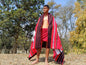 Large Thick Handwoven Black/Red/White Naga Tribe Traditional Blanket,Ethnic Sofa Throw,Native Indian Cloth,Naga Tribe Shawl,Tribal WallDecor