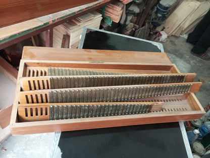 Scale Changer 3 Line 9 Scale Professional Teakwood Body Harinaam Harmonium,Daily Kirtan Spiritual Music