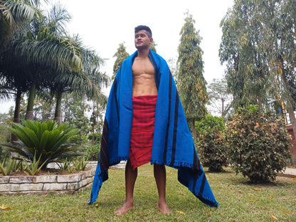 Handwoven Naga Tribes Traditional Blanket,Native Indians Shawl,Ethnic Embroidery Tribal Throw Blanket/Wrap,Tribal Home Decor,Earthy Clothing