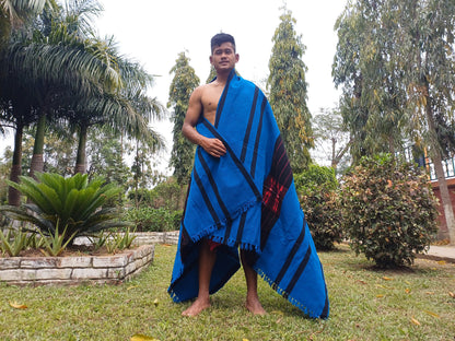 Handwoven Naga Tribes Traditional Blanket,Native Indians Shawl,Ethnic Embroidery Tribal Throw Blanket/Wrap,Tribal Home Decor,Earthy Clothing