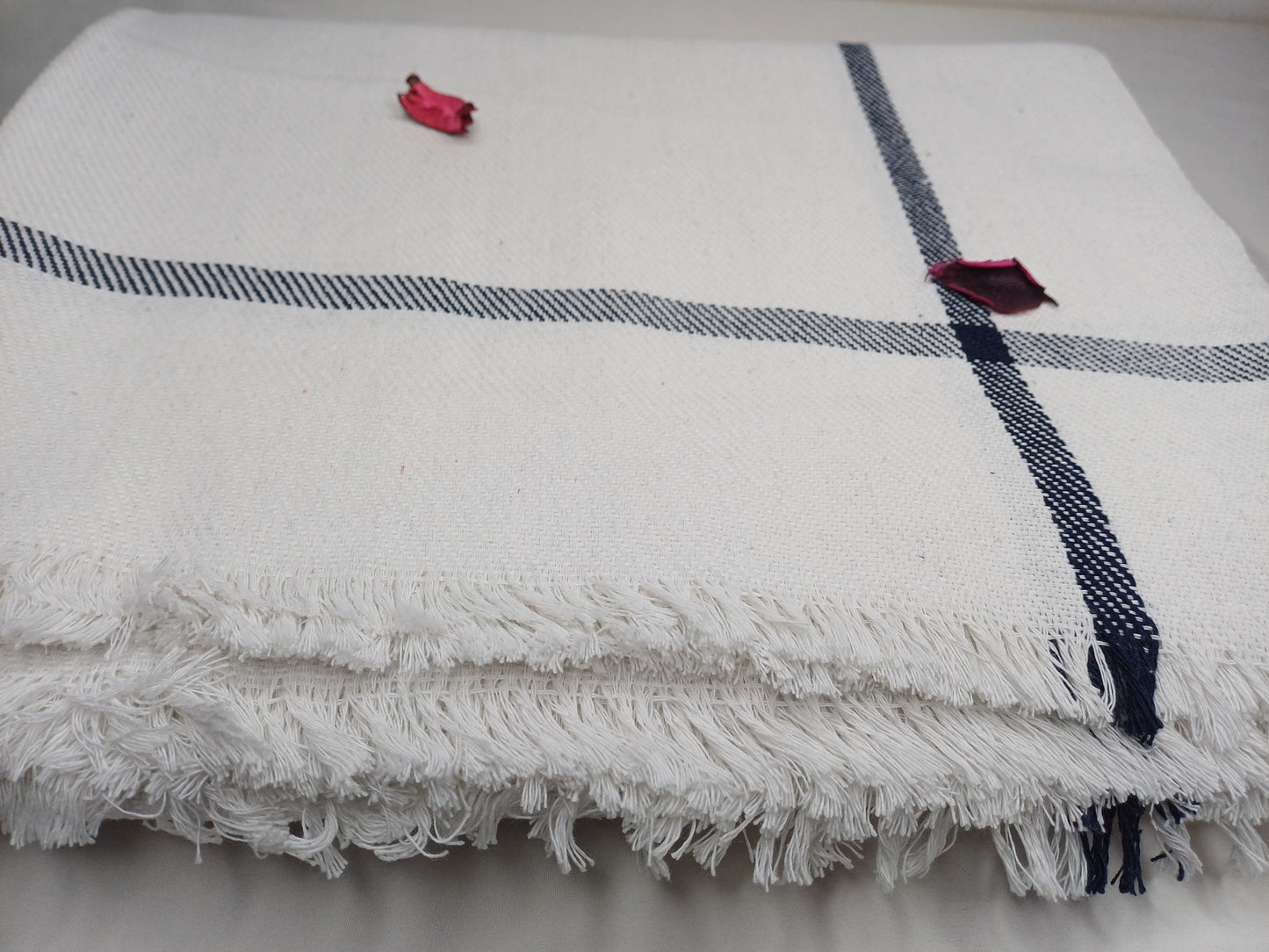 Iyengar Yoga Blanket 100 % Cotton- yoga blanket, Pune blanket, yoga blanket white, yoga blanket thick, yoga blanket for restorative yoga