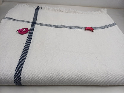 Iyengar Yoga Blanket 100 % Cotton- yoga blanket, Pune blanket, yoga blanket white, yoga blanket thick, yoga blanket for restorative yoga