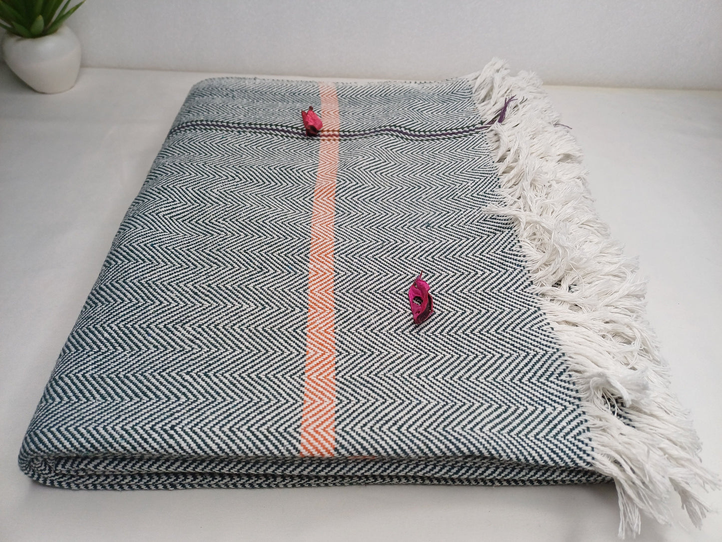 Iyengar Yoga Blanket 100 % Cotton- yoga blanket, Pune blanket, yoga blanket white, yoga blanket thick, yoga blanket for restorative yoga