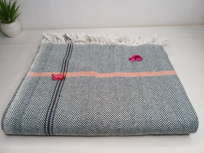 Iyengar Yoga Blanket 100 % Cotton- yoga blanket, Pune blanket, yoga blanket white, yoga blanket thick, yoga blanket for restorative yoga