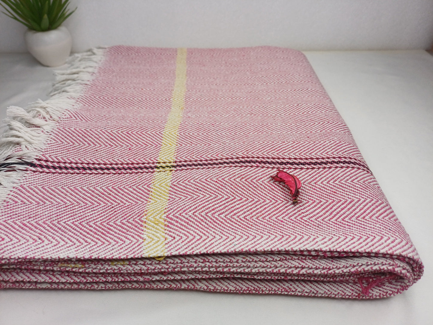 100 % Cotton Premium Handwoven Thick Iyengar Yoga Blanket,Mediation blanket,Organic Pune blanket,Blanket for Restorative Yoga,Khadi Throw