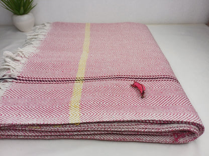 100 % Cotton Premium Handwoven Thick Iyengar Yoga Blanket,Mediation blanket,Organic Pune blanket,Blanket for Restorative Yoga,Khadi Throw