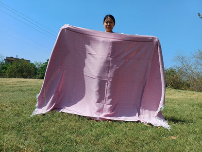 100 % Cotton Premium Handwoven Thick Iyengar Yoga Blanket,Mediation blanket,Organic Pune blanket,Blanket for Restorative Yoga,Khadi Throw
