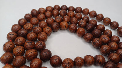108 Antique Darked Phoenix One Eye Bodhi Seeds Mala,Buddhist beads,Tibetan Bodhi Beads,12mm Antique Prayer Mala,Nepali Bodhi Seed,Japa Mala