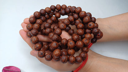 108 Antique Darked Phoenix One Eye Bodhi Seeds Mala,Buddhist beads,Tibetan Bodhi Beads,12mm Antique Prayer Mala,Nepali Bodhi Seed,Japa Mala