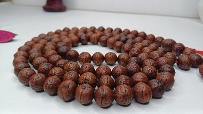 12mm 108 Antique Darked Phoenix One Eye Bodhi Seeds Mala,Buddhist beads,Tibetan Bodhi Beads,Antique Prayer Mala,Nepali Bodhi Seed Japa Mala