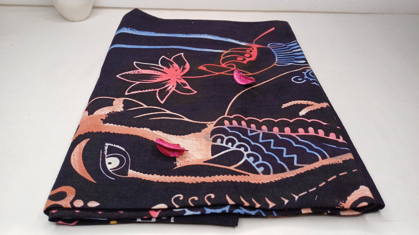 100% Cotton Mulit-Color Hand Printed Tie Dye Wall Hanging Elephant Tapestry,Spiritual Meditation Wild Tapestry,Nature Art,Elephan decor