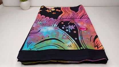 Natural Multi-Color Tie-Dyed Handprinted Sun Mandala Tapestry,Living Room Decor,Spiritual Wall Hanging,Zen Meditation Wall Art,Gypsy Throw