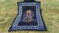 Natural Multi-Color Hindu God Lord Ganesh Tie-Dye Handprinted Cotton Cloth Wall Tapestry,Spiritual Wall Hanging,Zen Yoga Meditation Tapestry