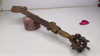 Antique Rare Authentic Buddhist Iron Wisdom Fire Ceremonial Manjushri Sword,Sacred Buddhist Blade,Tantric Buddhist Knife,Buddhist Artifact
