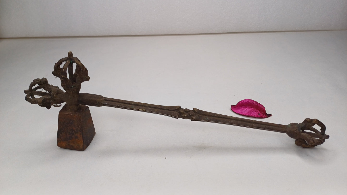 Antique Rare Authentic Gandhara Art Handmade Tibetan Buddhist Ritual Implement-Vajra Hammer,Sacred Buddhist Tantric Hammer,Buddhist Artifact