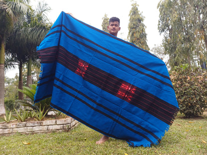 Handwoven Naga Tribes Traditional Blanket,Native Indians Shawl,Ethnic Embroidery Tribal Throw Blanket/Wrap,Tribal Home Decor,Earthy Clothing