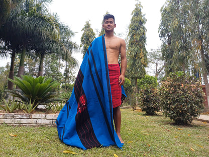 Handwoven Naga Tribes Traditional Blanket,Native Indians Shawl,Ethnic Embroidery Tribal Throw Blanket/Wrap,Tribal Home Decor,Earthy Clothing