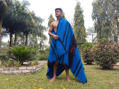 Handwoven Naga Tribes Traditional Blanket,Native Indians Shawl,Ethnic Embroidery Tribal Throw Blanket/Wrap,Tribal Home Decor,Earthy Clothing