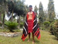 Large Thick Handwoven Black And Red Naga Tribe Traditional Blanket,Ethnic Sofa Throw,Native Indian Cloth,Naga Tribes Shawl,Tribal Wall Decor