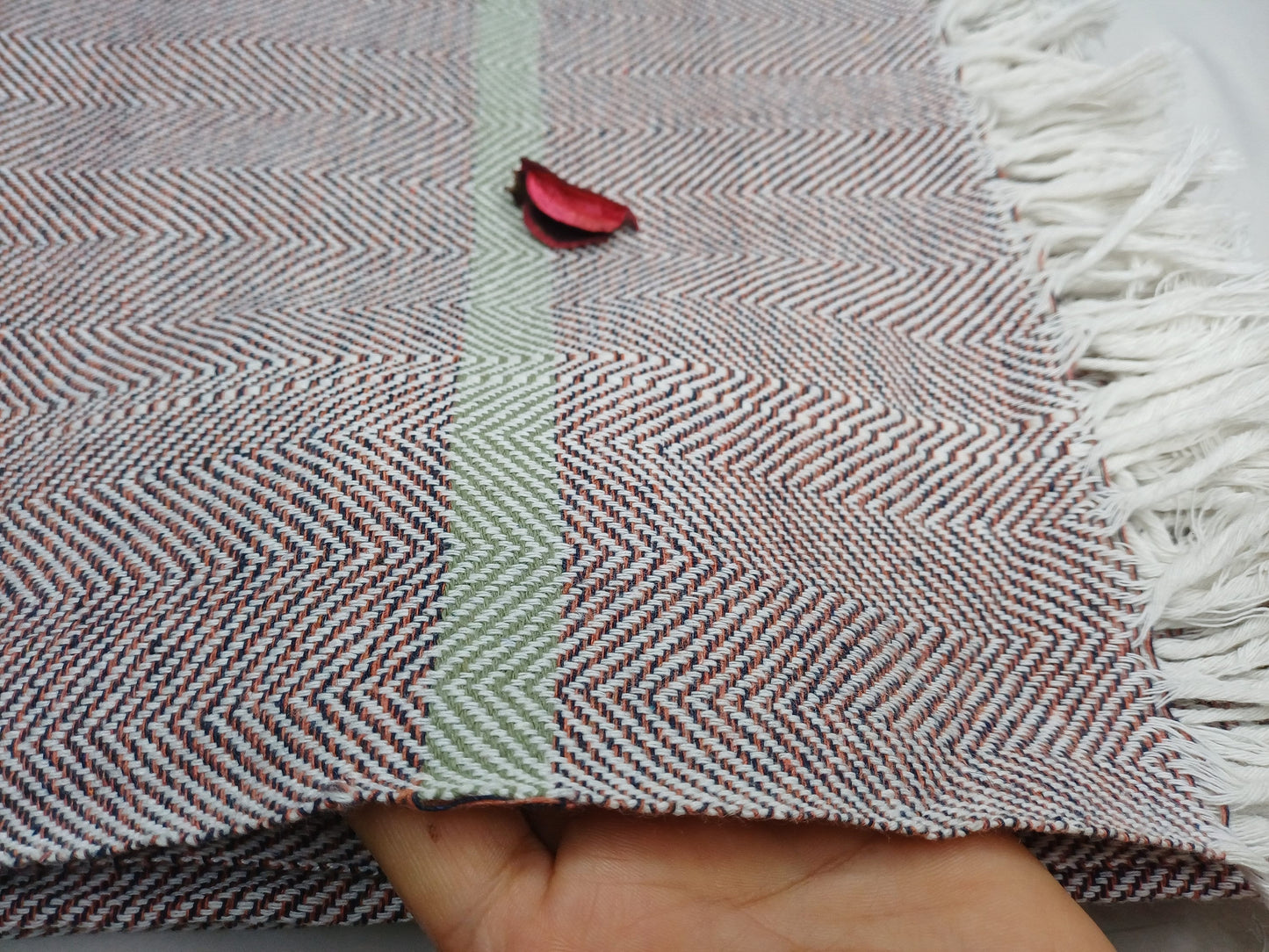 100 % Cotton Premium Handwoven Thick Iyengar Yoga Blanket,Mediation blanket,Organic Pune blanket,Blanket for Restorative Yoga,Khadi Throw