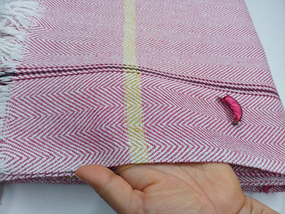 100 % Cotton Premium Handwoven Thick Iyengar Yoga Blanket,Mediation blanket,Organic Pune blanket,Blanket for Restorative Yoga,Khadi Throw