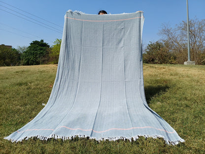 Iyengar Yoga Blanket 100 % Cotton- yoga blanket, Pune blanket, yoga blanket white, yoga blanket thick, yoga blanket for restorative yoga