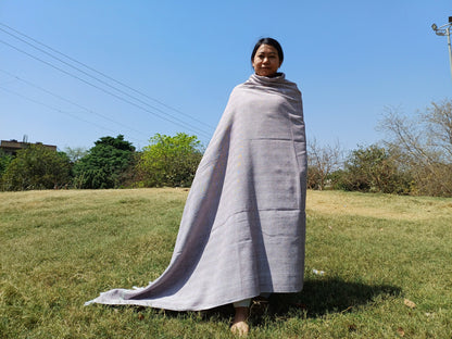 100 % Cotton Premium Handwoven Thick Iyengar Yoga Blanket,Mediation blanket,Organic Pune blanket,Blanket for Restorative Yoga,Khadi Throw