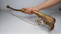 Vintage Rare Tibetan Buddhism Ritual Instrument Copper Trumpet,Sacred Buddhist Tibetan Figural Dragon Head Ceremonial Horn,Buddhist Artifact