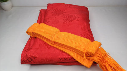 Long Layman Brocade Fabric Buddhist Meditation Robe,Buddhist Monk Robe,Monastery Style  Dress,Monk Costume,Temple clothing,Spiritual Dress