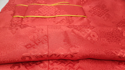 Long Layman Brocade Fabric Buddhist Meditation Robe,Buddhist Monk Robe,Monastery Style  Dress,Monk Costume,Temple clothing,Spiritual Dress