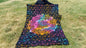 Natural Multi-Color Tie-Dyed Handprinted Mandala Tapestry,Living Room Decor,Spiritual Wall Hanging,Zen Meditation Wall Art,Gypsy Beachthrow