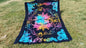 Natural Multi-Color Tie-Dyed Handprinted Sun Mandala Tapestry,Living Room Decor,Spiritual Wall Hanging,Zen Meditation Wall Art,Gypsy Throw