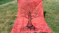 Natural Multi-Color Tie-Dyed Handprinted Tree of Life Rainbow Tapestry,Living Room Decor,Spiritual Wall Hanging,Zen Meditation Wall Art