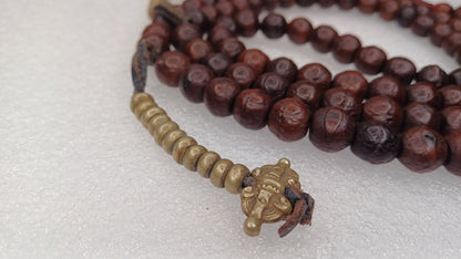 108 Antique Darked Phoenix One Eye Bodhi Seeds Mala,Buddhist beads,Tibetan Bodhi Beads,12mm Antique Prayer Mala,Nepali Bodhi Seed,Japa Mala