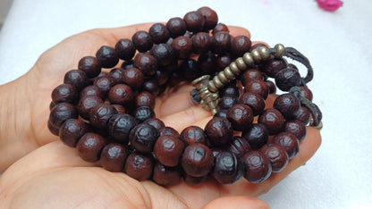 108 Antique Darked Phoenix One Eye Bodhi Seeds Mala,Buddhist beads,Tibetan Bodhi Beads,12mm Antique Prayer Mala,Nepali Bodhi Seed,Japa Mala