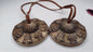 Vintage Rare Authentic 8 Auspicious Sign Carved Tibetan Tingsha Bells,Handmade Tibetan Buddhist Ritual Cymbal,Yoga Sound Healing Chimes/Tool