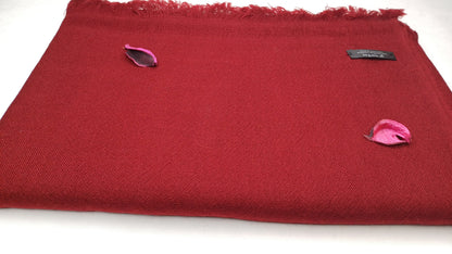 VAJRA Handwoven Lightweight Red Buddhist Lama Monk Pure Cashmere Wool Meditation Shawl,Tibetan Buddhist Prayer Scarf,Cashmere Prayer Wrap