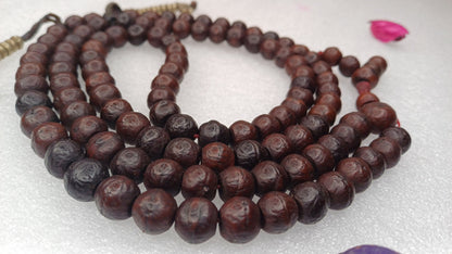 108 Antique Darked Phoenix One Eye Bodhi Seeds Mala,Buddhist beads,Tibetan Bodhi Beads,12mm Antique Prayer Mala,Nepali Bodhi Seed,Japa Mala
