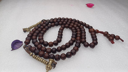 108 Antique Darked Phoenix One Eye Bodhi Seeds Mala,Buddhist beads,Tibetan Bodhi Beads,12mm Antique Prayer Mala,Nepali Bodhi Seed,Japa Mala