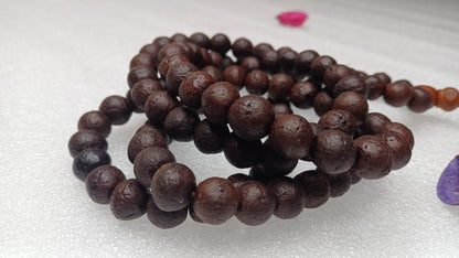 12mm Old Dark Natural Genuine Phoenix One Eye Bodhi Seeds Japa Prayer Mala,Tibetan Buddhist Bodhi Wrist Beads,Nepali Bodhi Meditation Mala
