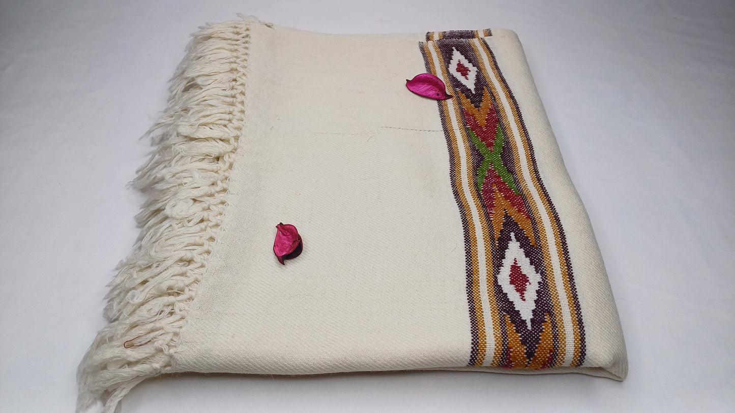 Indian Meditation Shawl,Prayer Scarf,Himalayan Wool,Yoga Blanket,Buddhist,Handwoven  shawl,Indian Ethnic Wrap