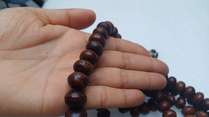 12mm 108 Genuine Antique Darked Phoenix One Eye Bodhi Seeds Mala,Antique Buddhist Prayer Mala,Tibetan Bodhi Beads,Nepali Bodhi Japa Rosary