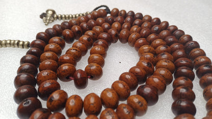 12mm 108 Genuine Antique Darked Phoenix One Eye Bodhi Seeds Mala,Antique Buddhist Prayer Mala,Tibetan Bodhi Beads,Nepali Bodhi Japa Rosary