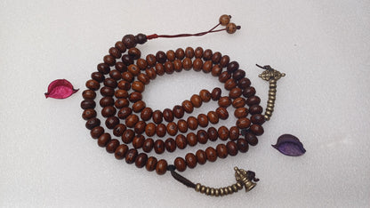 12mm 108 Genuine Antique Darked Phoenix One Eye Bodhi Seeds Mala,Antique Buddhist Prayer Mala,Tibetan Bodhi Beads,Nepali Bodhi Japa Rosary