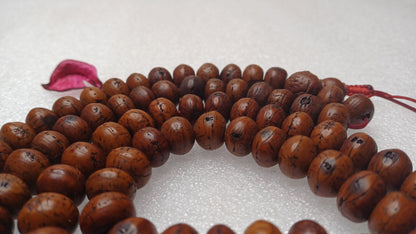 12mm 108 Genuine Vintage Old Darked Phoenix One Eye Bodhi Seeds Mala,Old Buddhist Prayer Mala,Tibetan Bodhi Beads,Nepali Bodhi Japa Rosary