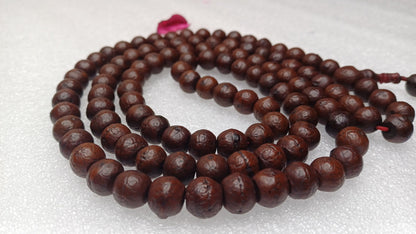 12mm 108 Genuine Vintage Old Darked Phoenix One Eye Bodhi Seeds Mala,Old Buddhist Prayer Mala,Tibetan Bodhi Beads,Nepali Bodhi Japa Rosary