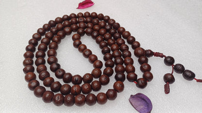 12mm 108 Genuine Vintage Old Darked Phoenix One Eye Bodhi Seeds Mala,Old Buddhist Prayer Mala,Tibetan Bodhi Beads,Nepali Bodhi Japa Rosary
