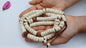 108 Handcarved Original Tibetan Yak Bone/Bodhi Beads Meditation Mala,Disc Shaped Ethnic Bone Jewellery,Tibetan Buddhist Prayer Bone Rosary