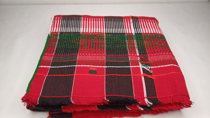 Handwoven Black And Red Naga Tribe Traditional Blanket,Ethnic Sofa Throw,Native Indian Cloth,Naga Tribes Shawl,Tribal Wall Decor