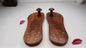 Himalayan"Yogis"Handcrafted Traditional Wooden Slippers,Unique Carved Design , Wooden Charan Paduka with Brass Designed